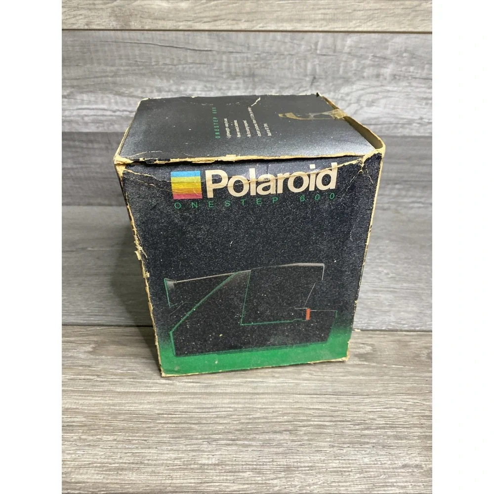 Vintage Polaroid One Step 600 Instant Film Camera w/ Box & Manual